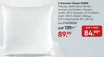 Galeria billerbeck 3-Kammer-Kissen RUBIN Angebot
