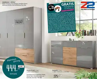 Zurbrüggen Z2 kleiderschrank oder kommode Angebot