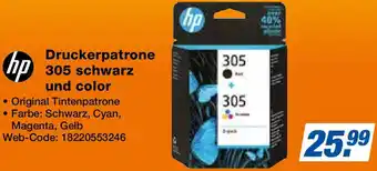 Expert hp Druckerpatrone 305 schwarz und color Angebot