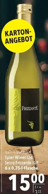 CITTI Markt Italien-Venetien Spier Wines Ltd. Secco Frizzante IGP. 6 x 0,75-l-Flasche Angebot