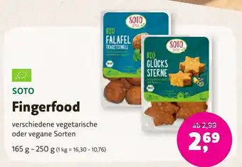 Denns BioMarkt SOTO Fingerfood 165 g- 250 g Angebot