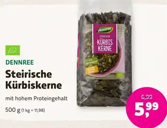 Denns BioMarkt DENNREE Steirische Kürbiskerne 500 g Angebot