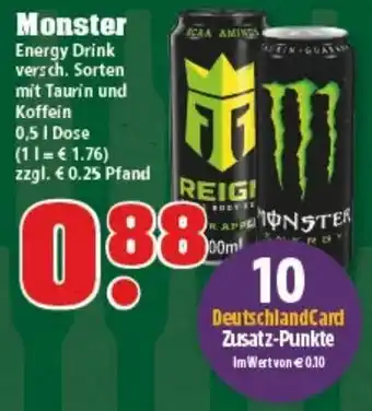 trinkgut Monster Energy Drink 0,5 L Dose Angebot