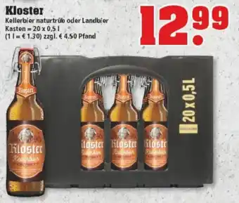 trinkgut Kloster Kellerbier 20x0,5L Angebot