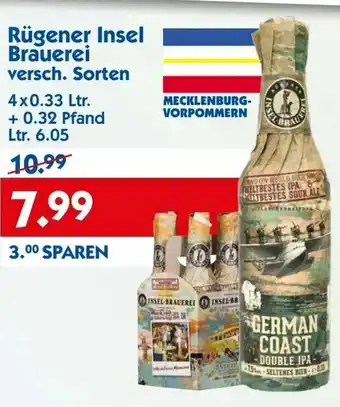 Hol'ab Getränkemarkt Rügener Insel Brauerei 4x0,33L Angebot