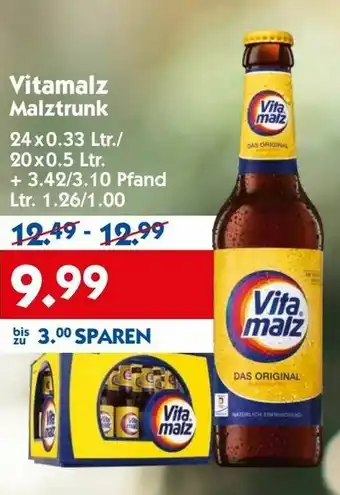 Hol'ab Getränkemarkt Vitamalz Malztrunk 24x0,33/20x0,5L Angebot