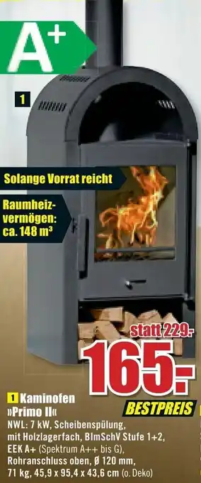 B1 Discount Baumarkt Kaminofen Primo II Angebot