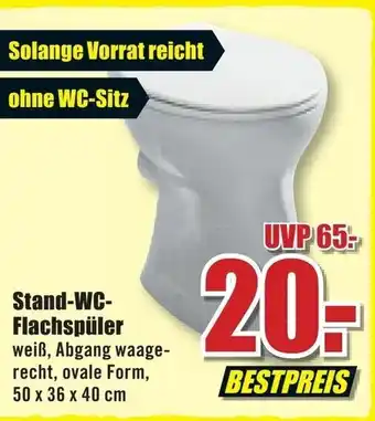 B1 Discount Baumarkt Stand WC Flachspüler Angebot