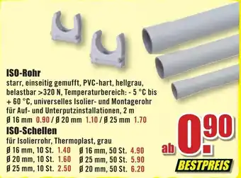 B1 Discount Baumarkt ISO Rohr oder ISO Scheiben Angebot