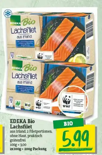 NP Discount Edeka Bio Lachsfilet 200g Angebot