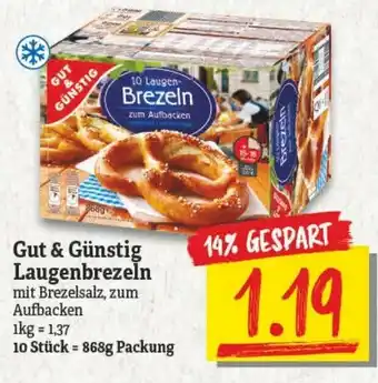 NP Discount Gut & Günstig Laugenbrezeln 868g Angebot