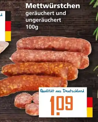 Klaas und Kock Mettwürstchen 100g Angebot