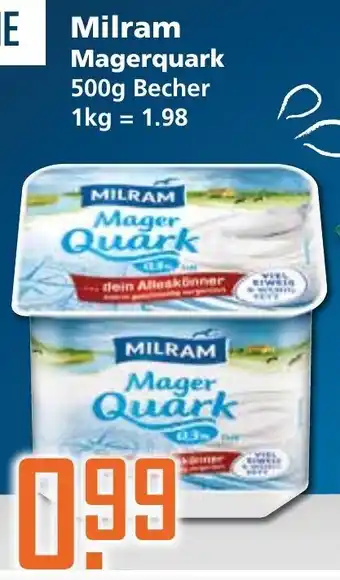 Klaas und Kock Milram Magerquark 500g Becher Angebot