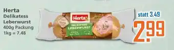 Klaas und Kock Herta Delikatess Leberwurst 400g Angebot