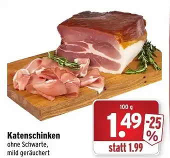 Wasgau Katenschinken 100g Angebot