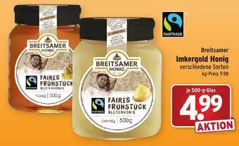 Wasgau Breitsamer Imkergold Honig 500g Angebot