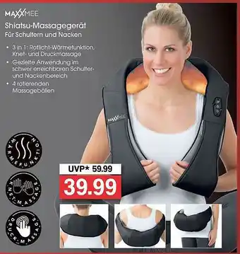 Famila Nord West Maxxmee Shiatsu-massagegerät Für Schultern Und Nacken Angebot