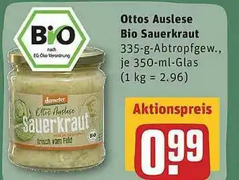 REWE Ottos Auslese Bio Sauerkraut Angebot