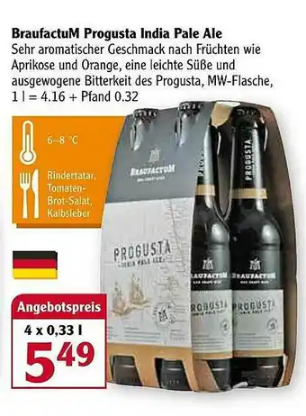 Globus BraufactuM Progusta India Pale Ale Angebot