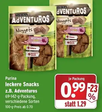 Wasgau Purina leckere Snacks z.B. Adventuros 69-142g Angebot