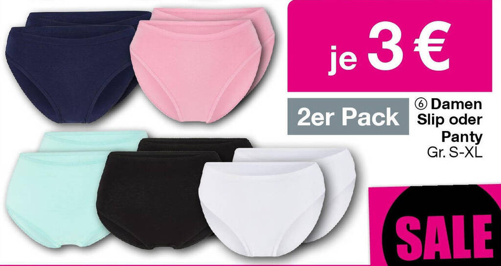 Damen Slip oder Panty Gr. SXL Angebot bei Woolworth