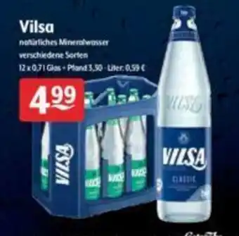 Getränke Hoffmann Vilsa Natürliches Mineralwasser 12x0,7L Angebot