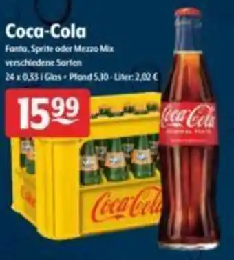 Getränke Hoffmann Coca Cola 24x0,33L Angebot