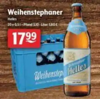 Getränke Hoffmann Weihenstephaner Helles 20x0,5L Angebot