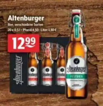 Getränke Hoffmann Altenburger 20x0,5L Angebot