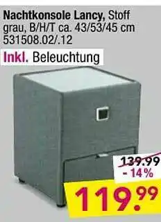 Möbel Boss Nachtkonsole Lancy Angebot