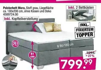 Möbel Boss Polsterbett Mora Angebot