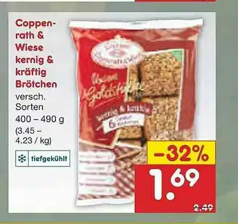 Netto Marken-Discount Copperath & Wiese Kernig & Kräftig Brötchen Angebot