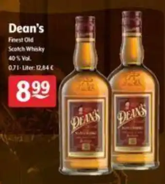 Getränke Hoffmann Dean's Finest Old Scotch Whisky 0,7L Angebot