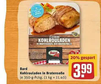 REWE Bard Kohlrouladen In Bratensoße Angebot