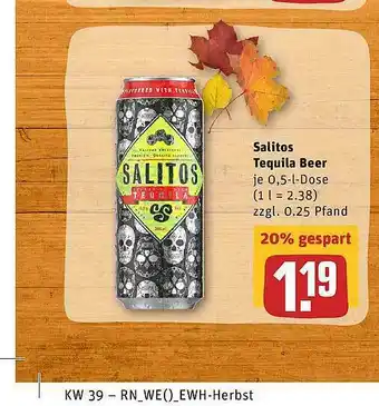 REWE Salitos Tequila Beer Angebot