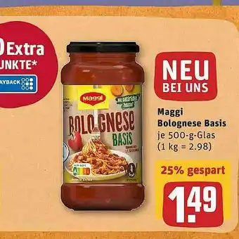 REWE Maggi Bolognese Basis Angebot