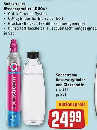 REWE Sodastream Wassersprudler >duo< Angebot