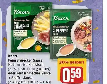 REWE Knorr Feinschmecker Sauce Oder Feinschmecker Sauce Angebot