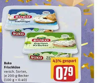 REWE Buko Frischkäse Angebot