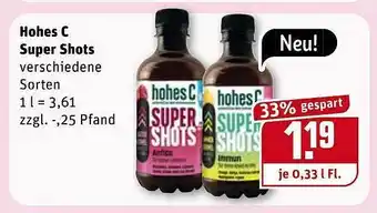 REWE Kaufpark Hohes C Super Shots Angebot