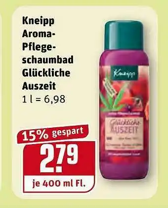 REWE Kaufpark Kneipp Aroma Pflege Schaumbad Glückliche Auszeit Angebot