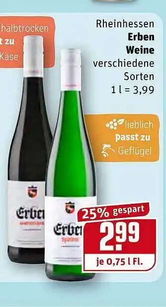 REWE Kaufpark Rheinhessen Erben Weine Angebot