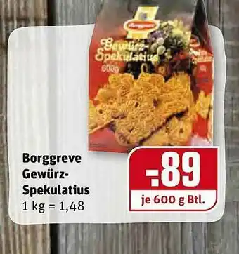 REWE Kaufpark Borggreve Gewürz Spekulatius Angebot