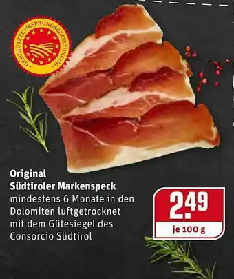 REWE Kaufpark Original Südtiroler Markenspeck Angebot