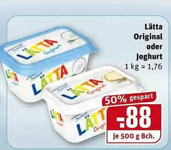 REWE Kaufpark Lätta Original Oder Joghurt Angebot