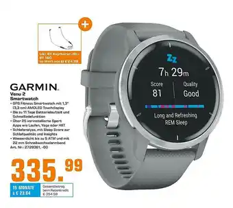 Saturn Garmin Venu 2 Smartwatch Angebot