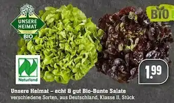 Scheck-in-Center Unsere Heimat Bio-bunte Salate Naturland Angebot