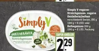 Scheck-in-Center Simply V Veganer Streichgenuss, Vegane Genießerscheiben Angebot