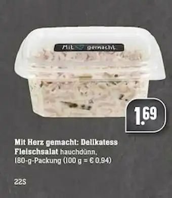 Scheck-in-Center Mit Herz Gemacht: Delikatess Fleischsalat Angebot