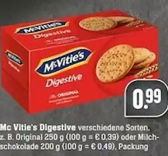 Scheck-in-Center Mcvitie's Digestive Oder Milchschokolade Angebot